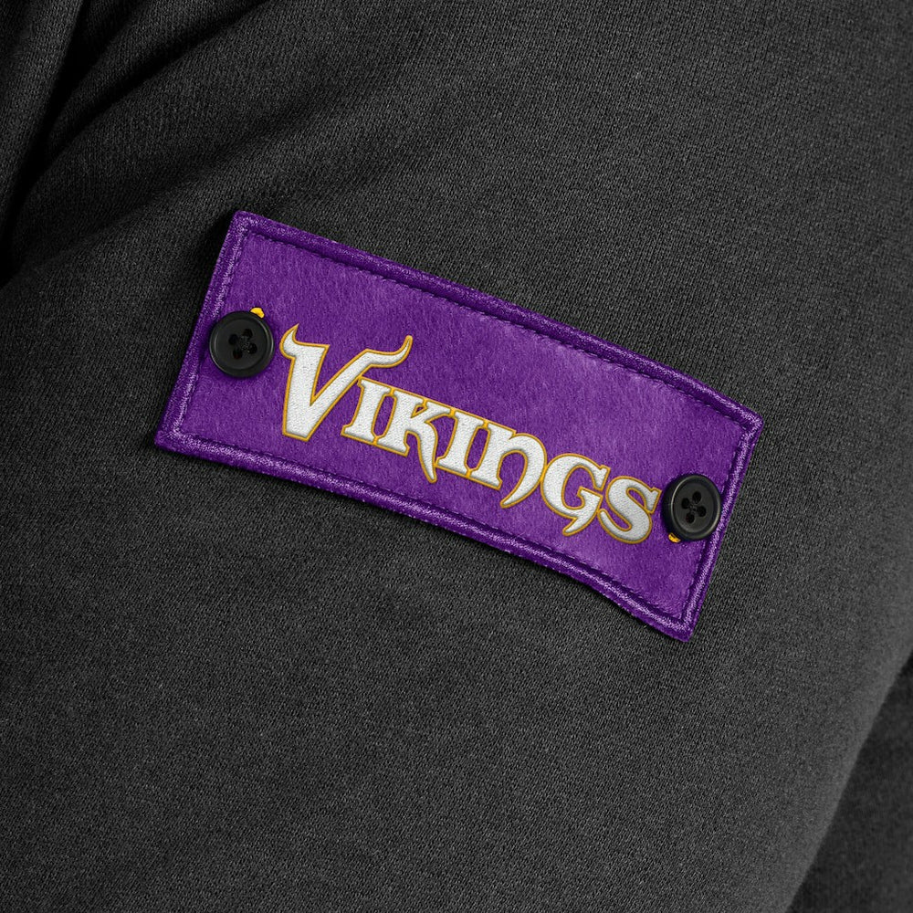 Minnesota Vikings J. Palmer QB1 Full-Zip Sweatshirt - Black for sale