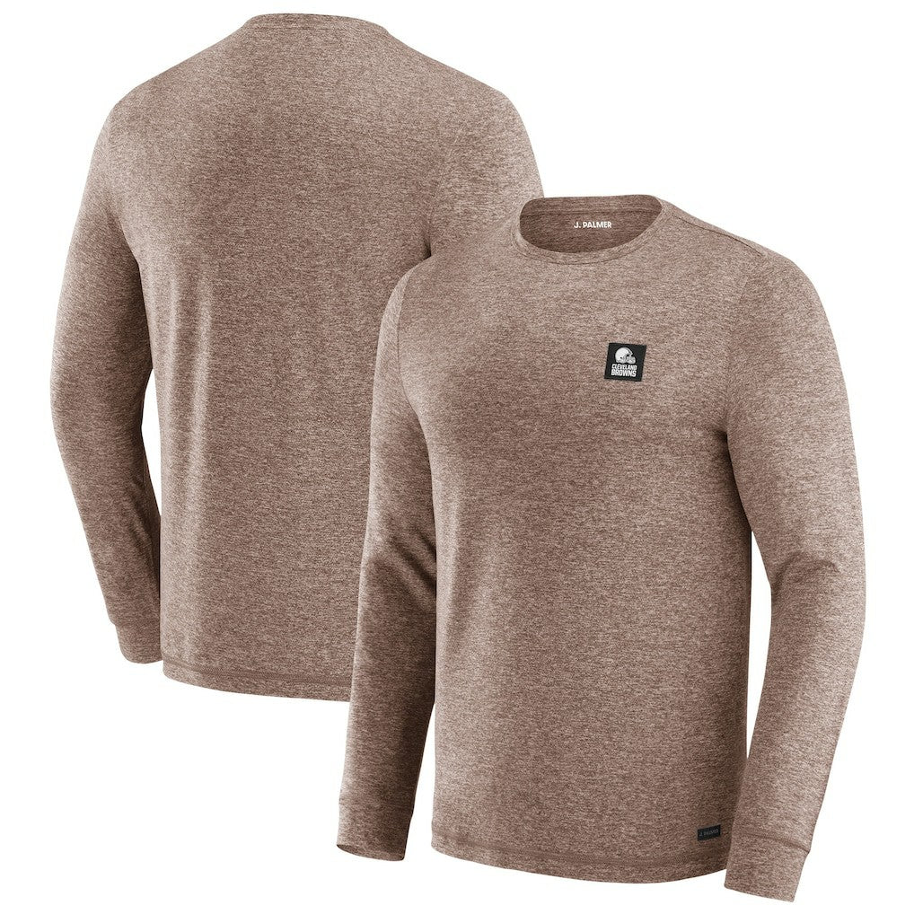 Cleveland Browns J. Palmer Four Down Long Sleeve T-Shirt - Brown discount
