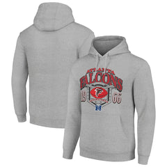 Atlanta Falcons Starter 80s Retro Pullover Hoodie - Heather Gray outlet