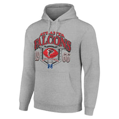 Atlanta Falcons Starter 80s Retro Pullover Hoodie - Heather Gray outlet