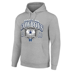 Dallas Cowboys Starter 80s Retro Pullover Hoodie - Heather Gray online