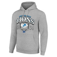 Detroit Lions Starter 80s Retro Pullover Hoodie - Heather Gray cheap
