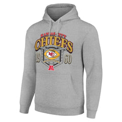 Kansas City Chiefs Starter 80s Retro Pullover Hoodie - Heather Gray online