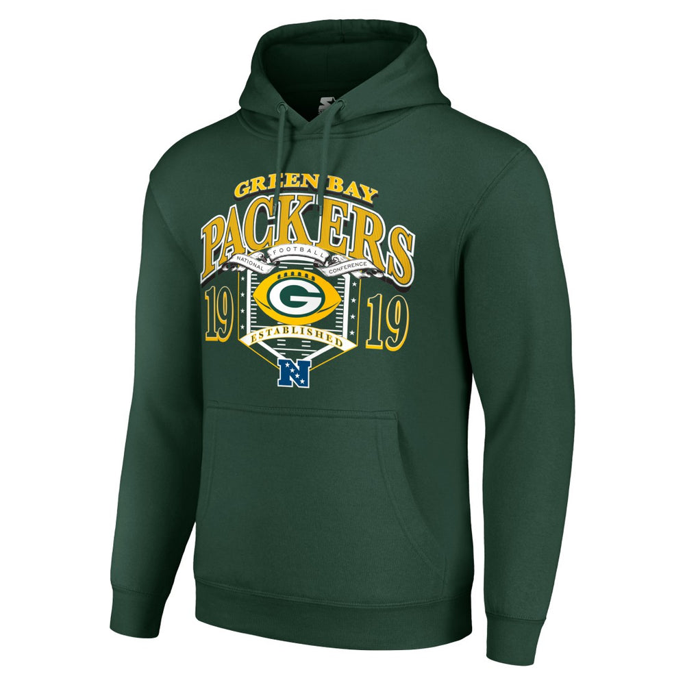Green Bay Packers Starter 80s Retro Pullover Hoodie - Green sale