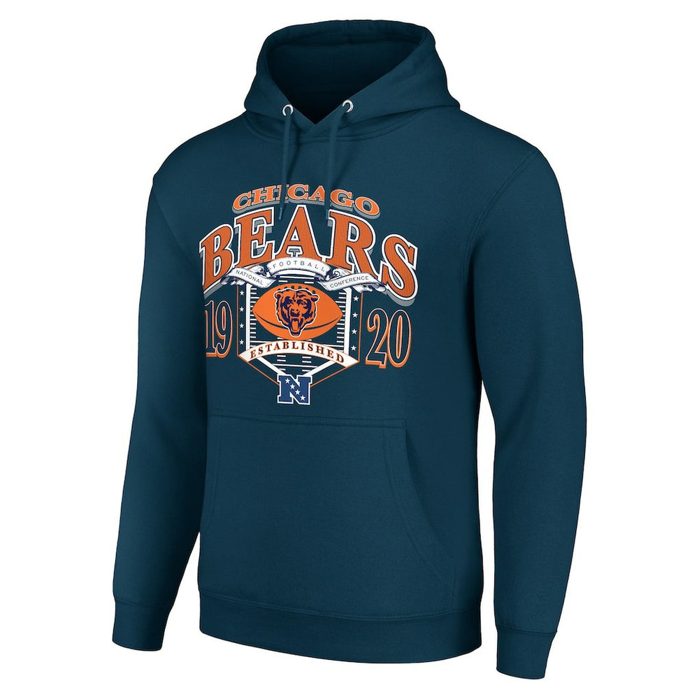Chicago Bears Starter 80s Retro Pullover Hoodie - Navy online