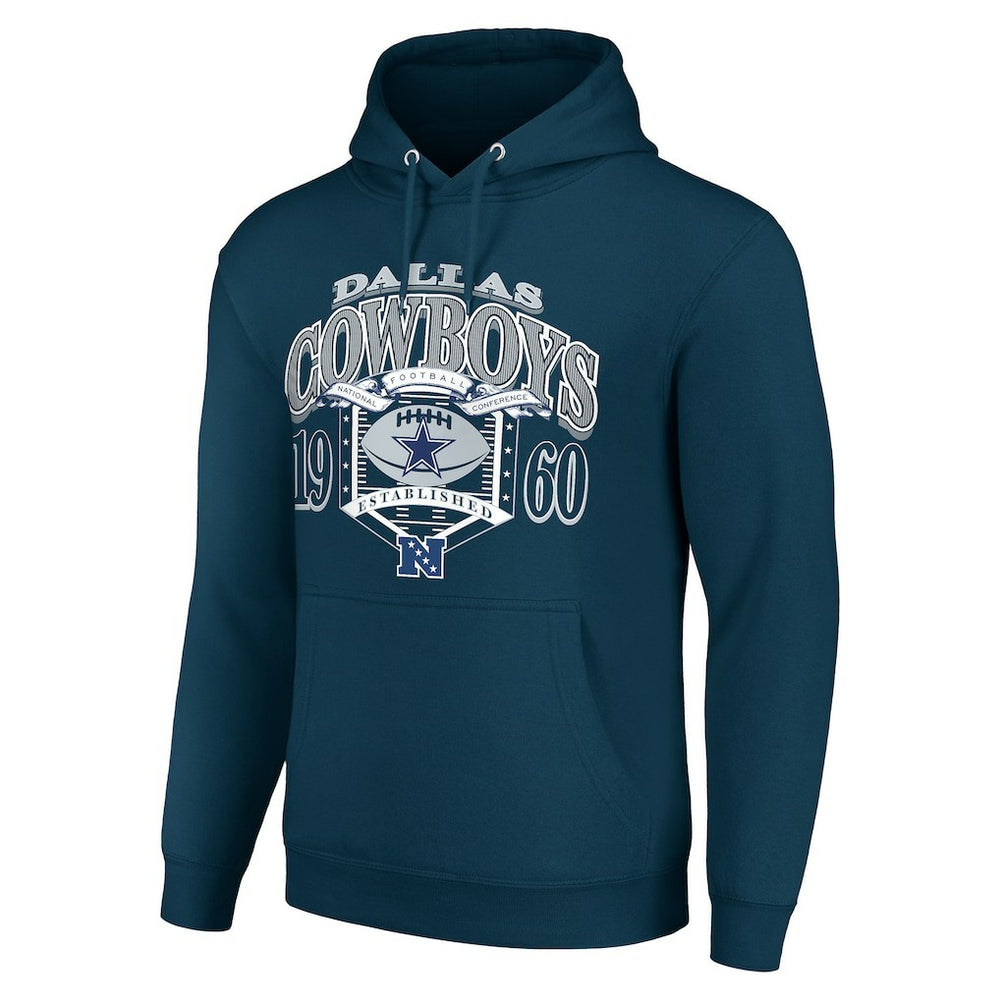 Dallas Cowboys Starter 80s Retro Pullover Hoodie - Navy for sale