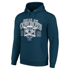 Dallas Cowboys Starter 80s Retro Pullover Hoodie - Navy for sale