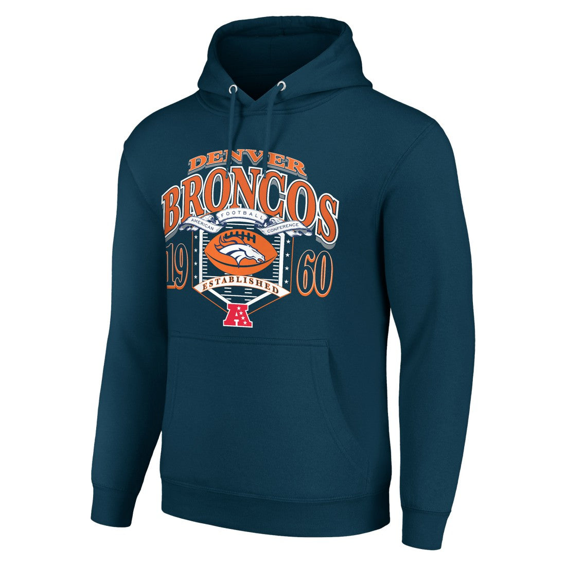 Denver Broncos Starter 80s Retro Pullover Hoodie - Navy online