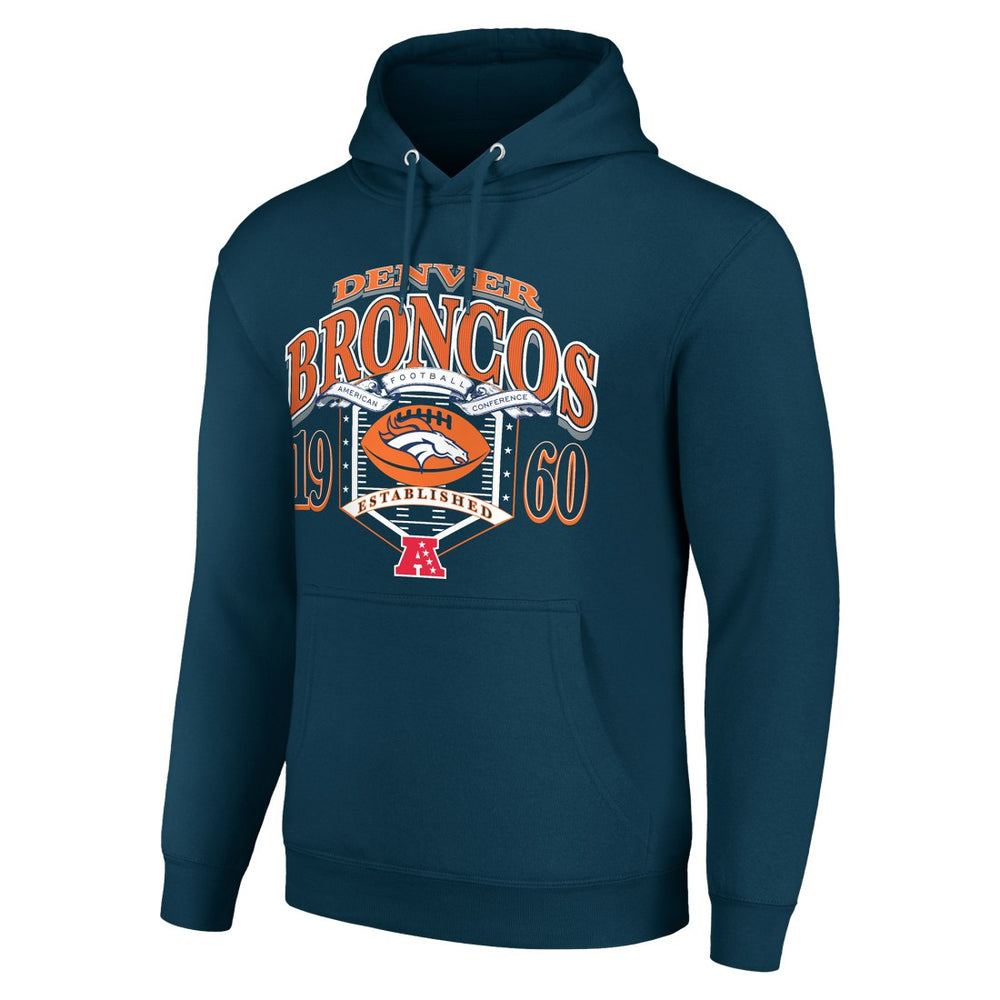 Denver Broncos Starter 80s Retro Pullover Hoodie - Navy online