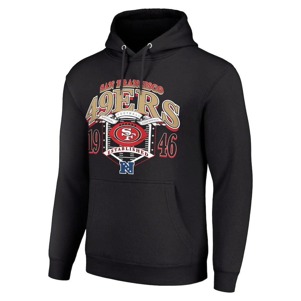 San Francisco 49ers Starter 80s Retro Pullover Hoodie - Black outlet