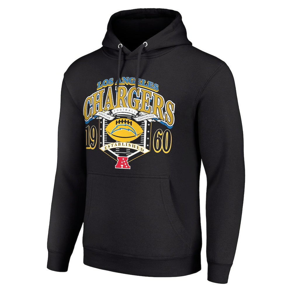 Los Angeles Chargers Starter 80s Retro Pullover Hoodie - Black cheap
