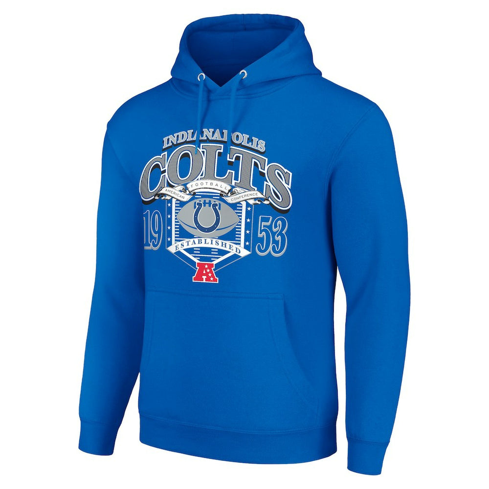 Indianapolis Colts Starter 80s Retro Pullover Hoodie - Royal discount