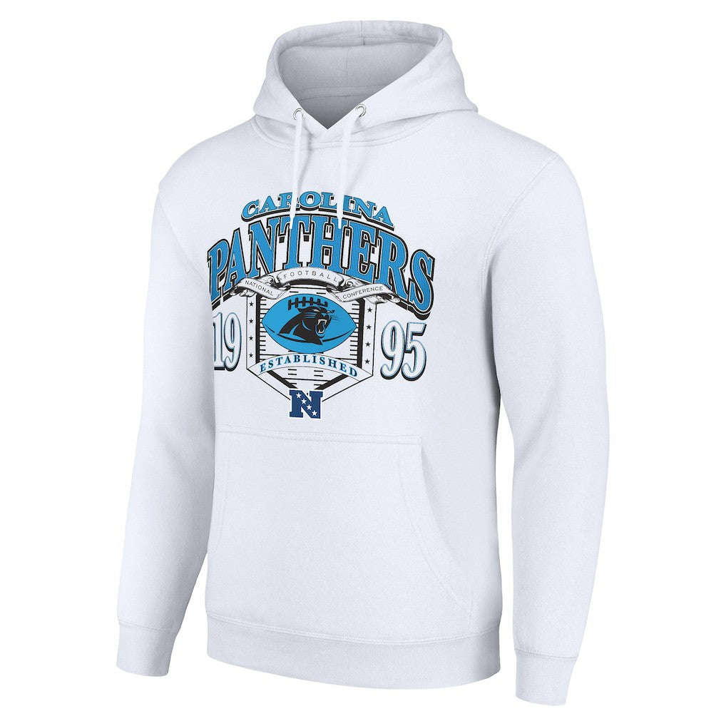 Carolina Panthers Starter 80s Retro Pullover Hoodie - White sale