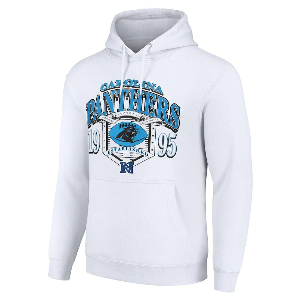 Carolina Panthers Starter 80s Retro Pullover Hoodie - White sale