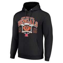 Cincinnati Bengals Starter 80s Retro Pullover Hoodie - Black sale