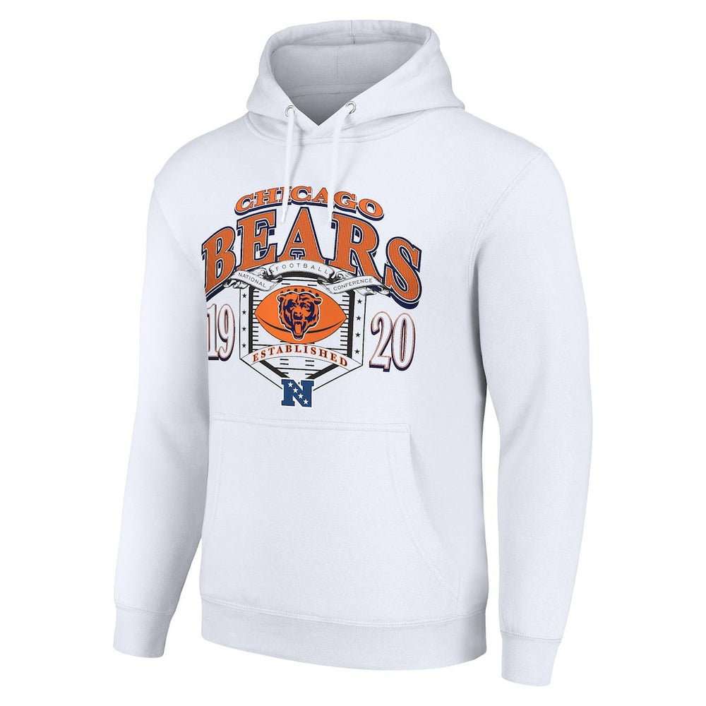 Chicago Bears Starter 80s Retro Pullover Hoodie - White cheap