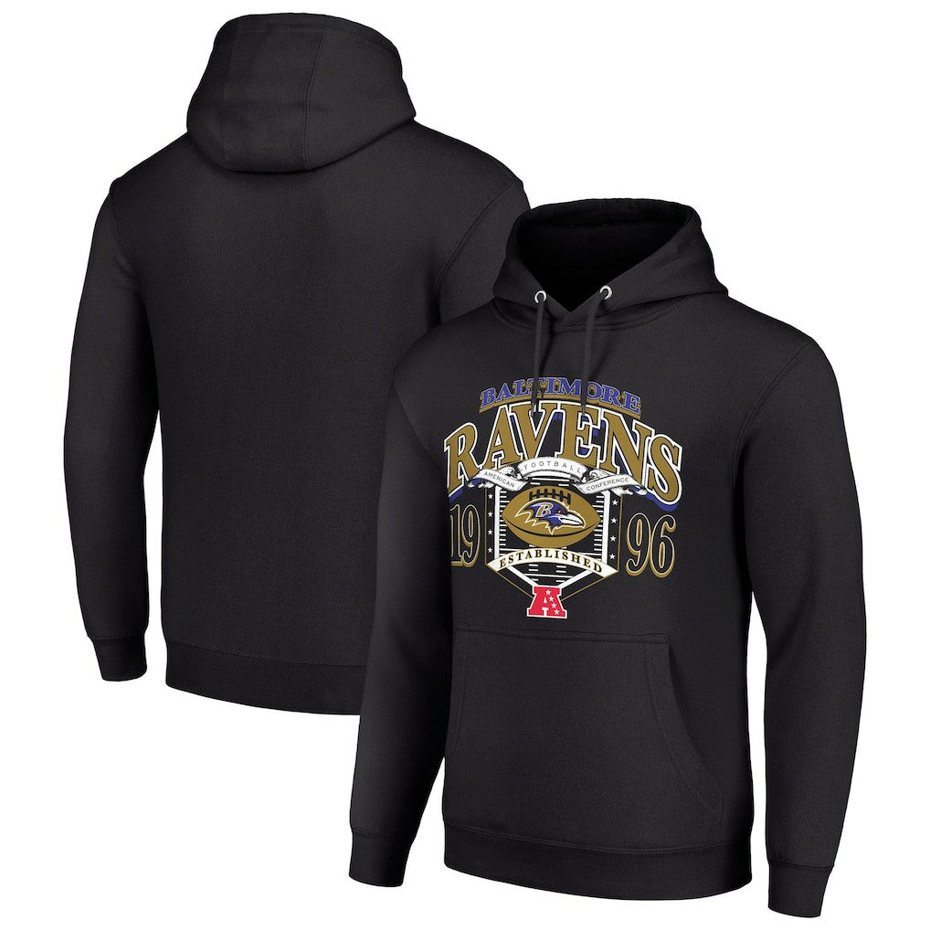 Baltimore Ravens Starter 80s Retro Pullover Hoodie - Black sale