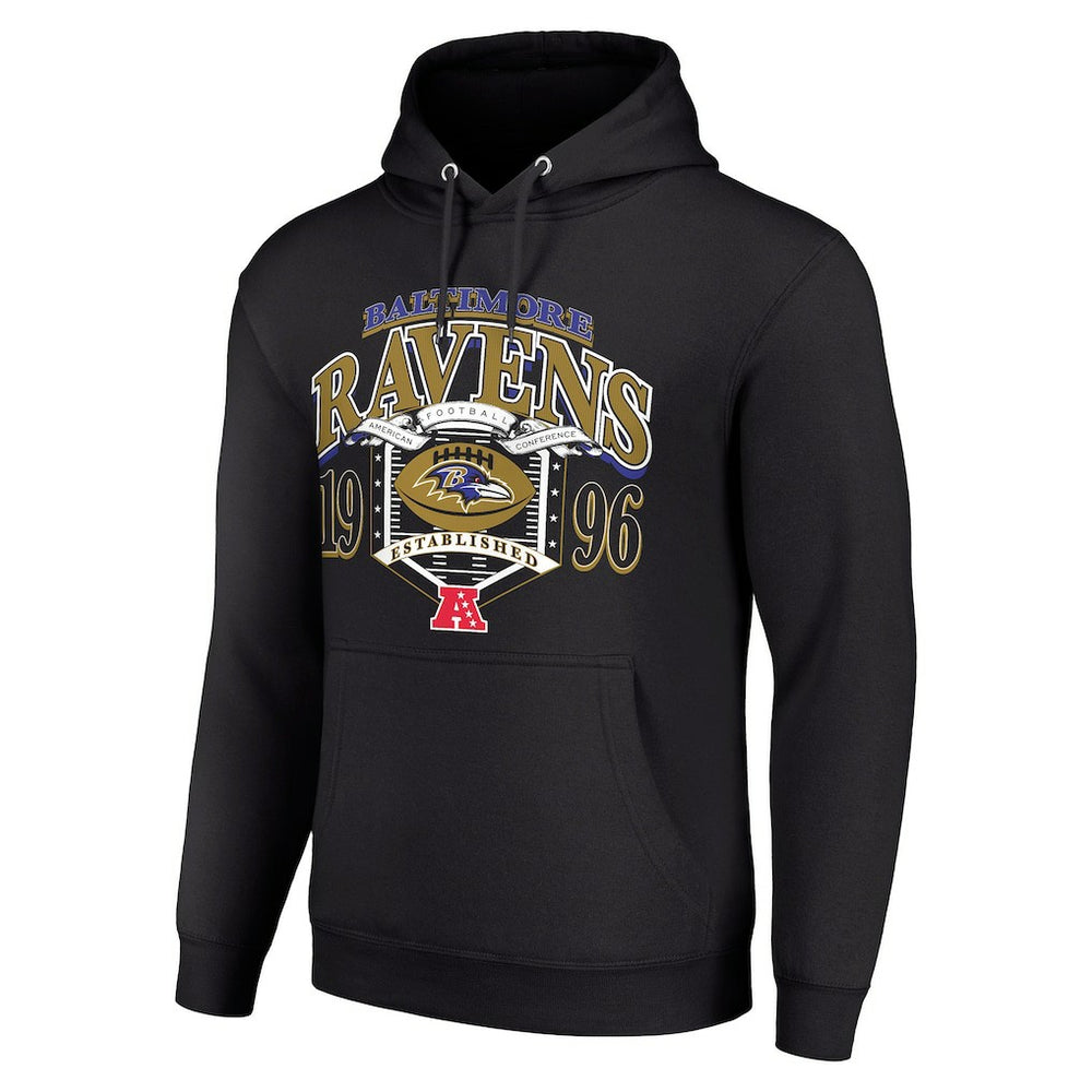 Baltimore Ravens Starter 80s Retro Pullover Hoodie - Black sale