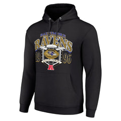 Baltimore Ravens Starter 80s Retro Pullover Hoodie - Black sale