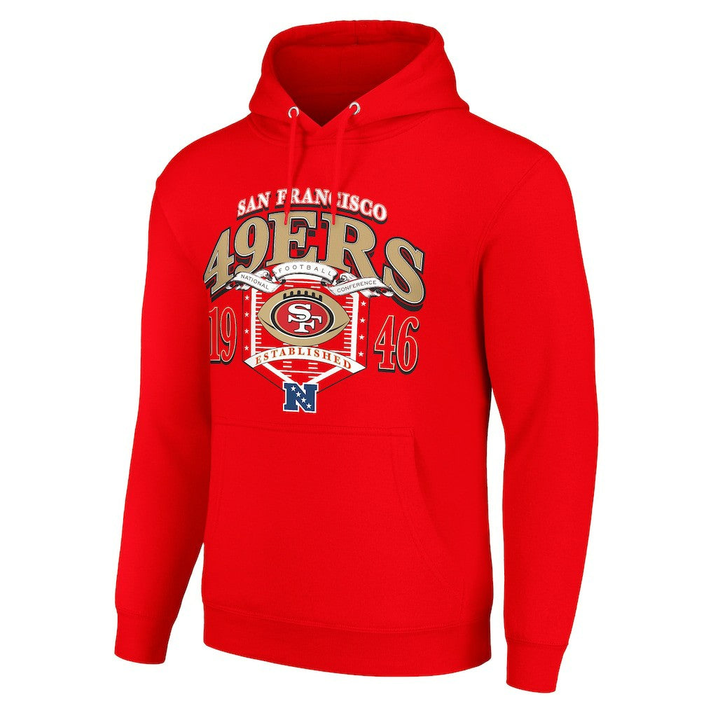 San Francisco 49ers Starter 80s Retro Pullover Hoodie - Scarlet discount