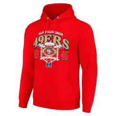San Francisco 49ers Starter 80s Retro Pullover Hoodie - Scarlet discount