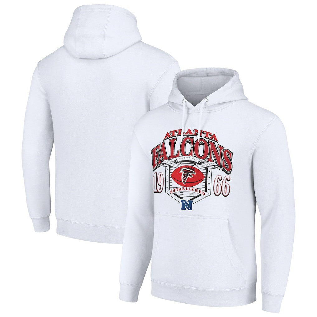 Atlanta Falcons Starter 80s Retro Pullover Hoodie - White discount