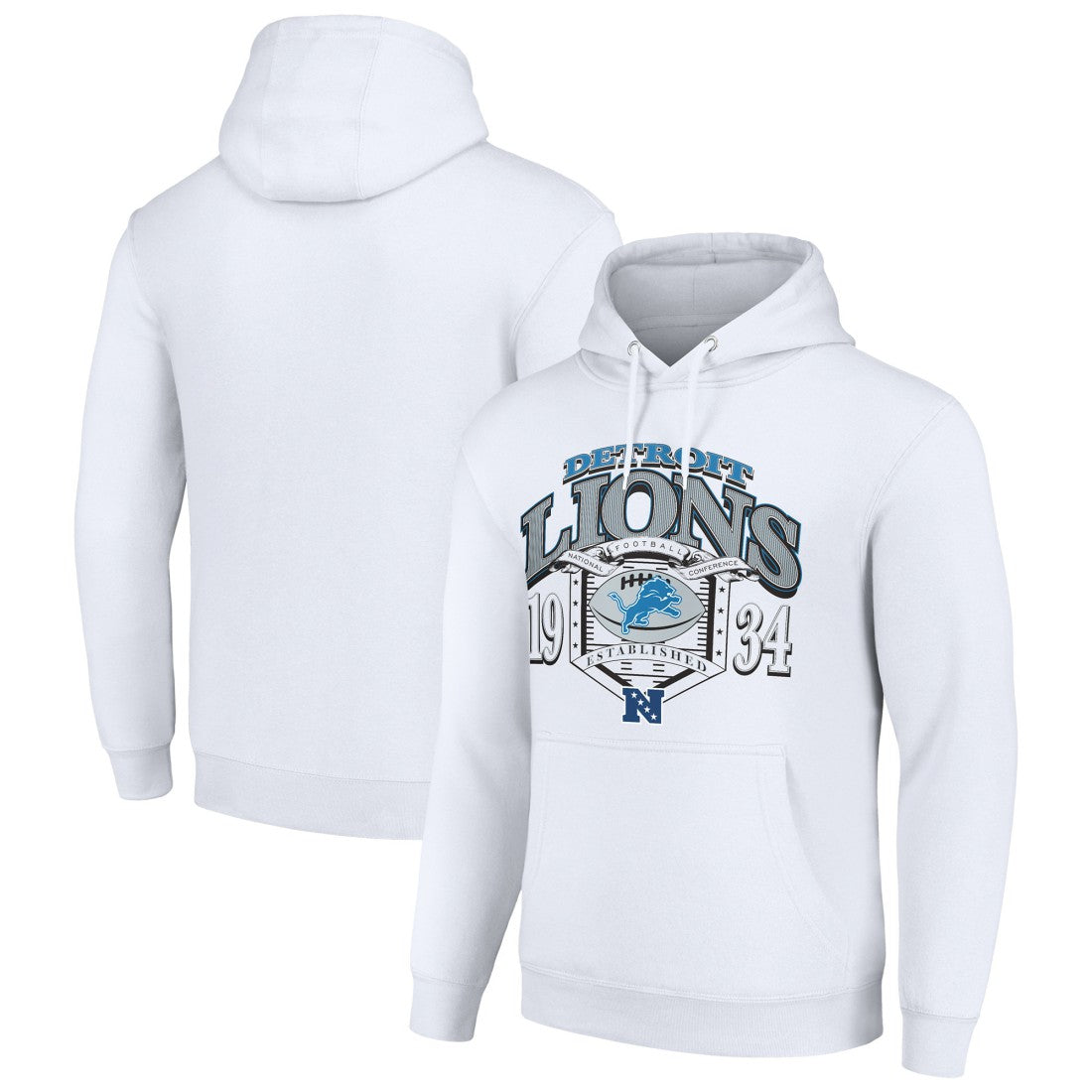 Detroit Lions Starter 80s Retro Pullover Hoodie - White sale
