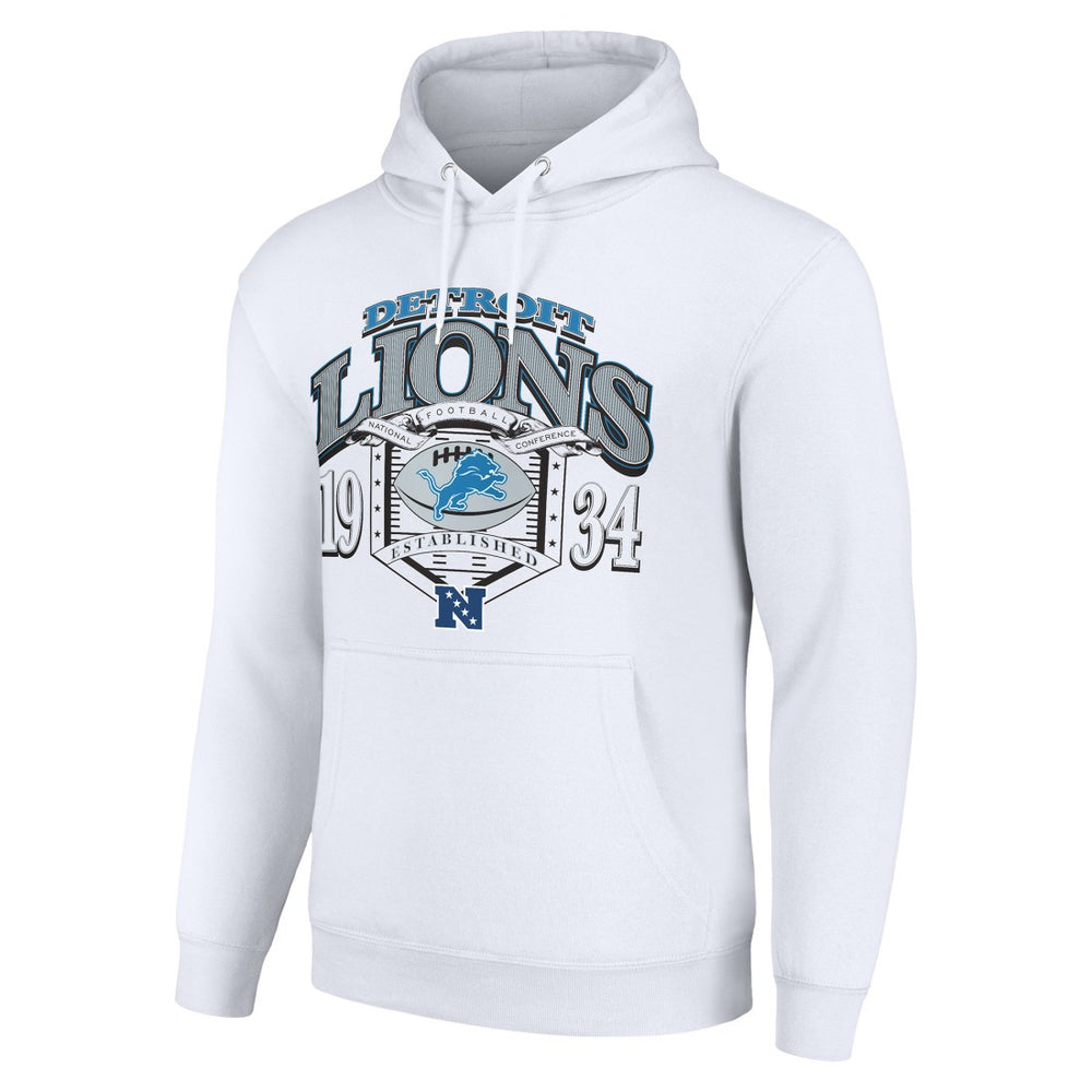 Detroit Lions Starter 80s Retro Pullover Hoodie - White sale