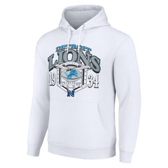 Detroit Lions Starter 80s Retro Pullover Hoodie - White sale