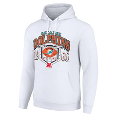 Miami Dolphins Starter 80s Retro Pullover Hoodie - White online