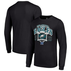 Philadelphia Eagles Starter Retro Long Sleeve Graphic T-Shirt - Black cheap