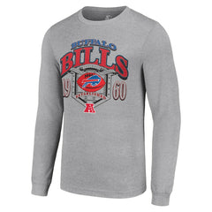 Buffalo Bills Starter Retro Long Sleeve Graphic T-Shirt - Heather Gray on sale