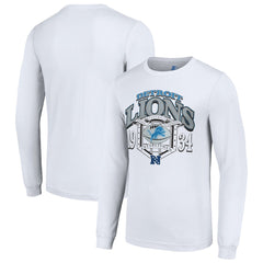 Detroit Lions Starter Retro Long Sleeve Graphic T-Shirt - White for sale