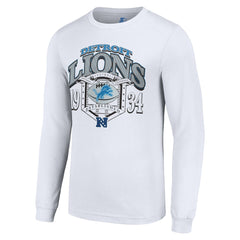 Detroit Lions Starter Retro Long Sleeve Graphic T-Shirt - White for sale