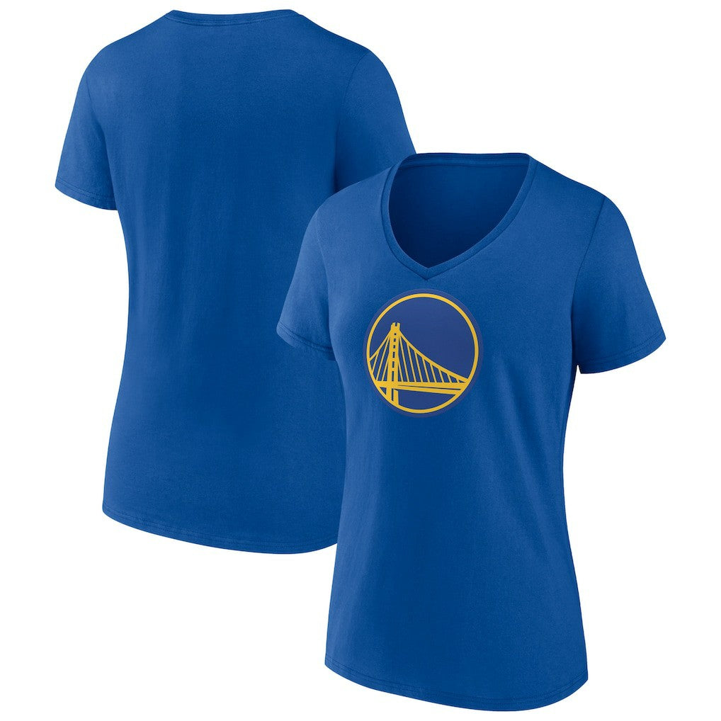 Golden State Warriors Women's Primary Logo V-Neck T-Shirt sale - Royal discount