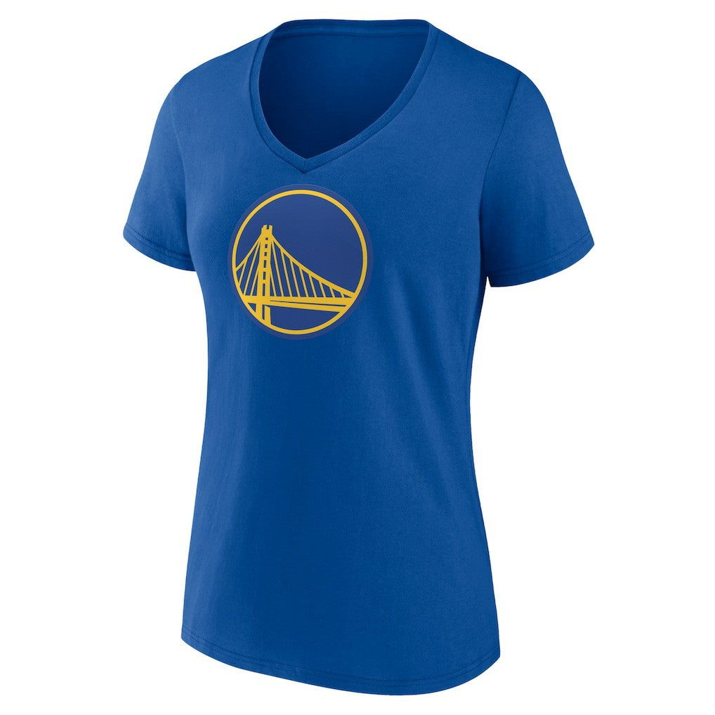 Golden State Warriors Women's Primary Logo V-Neck T-Shirt sale - Royal discount