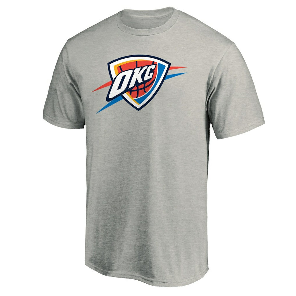 Oklahoma City Thunder Primary Logo T-Shirt - Heather Gray discount