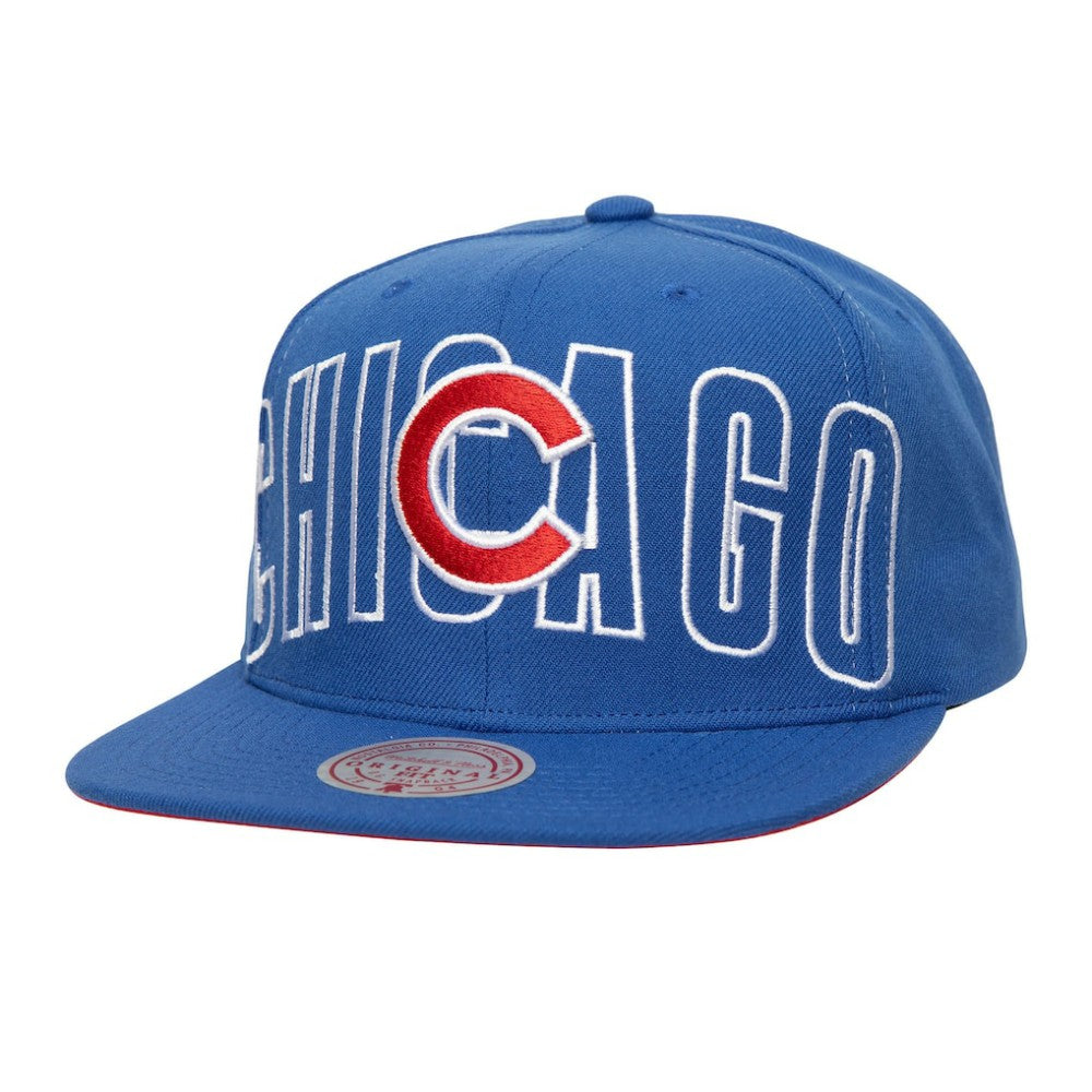 Chicago Cubs Full Frontal Snapback Hat Royal