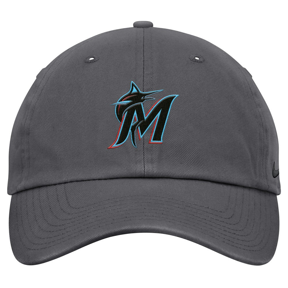 Miami Marlins Club Adjustable Hat Gray