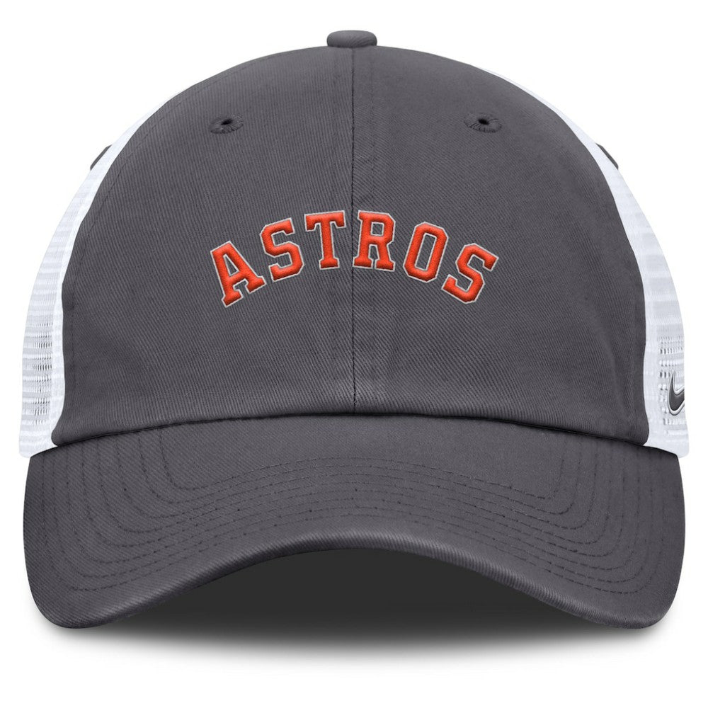 Houston Astros Wordmark Club Adjustable Trucker Hat Gray
