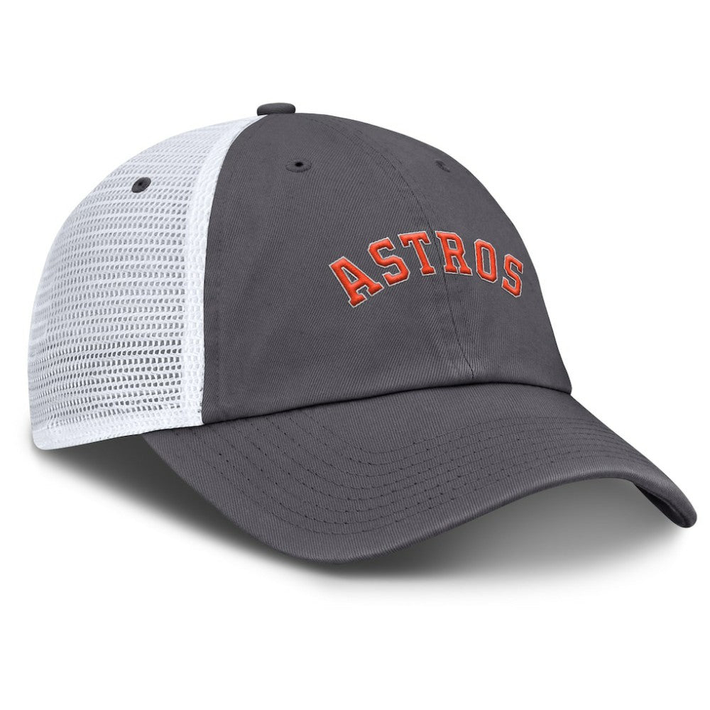 Houston Astros Wordmark Club Adjustable Trucker Hat Gray