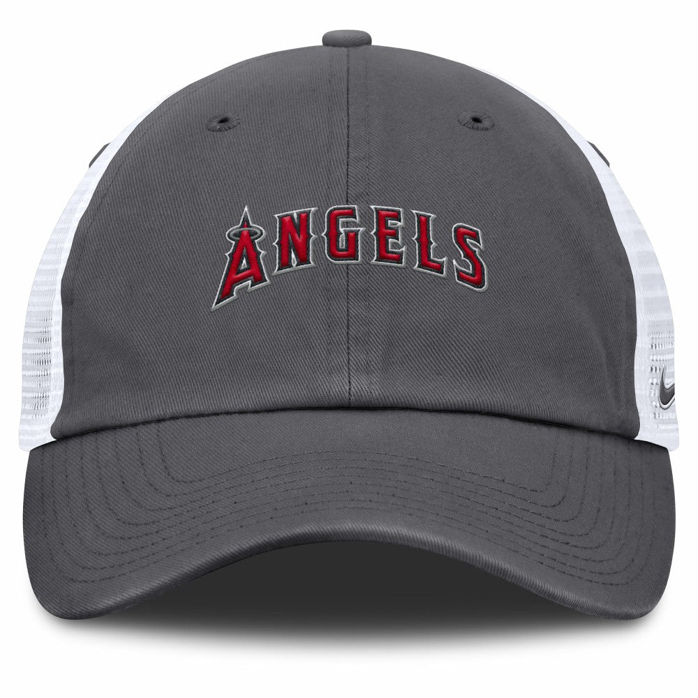Los Angeles Angels Wordmark Club Adjustable Trucker Hat Gray