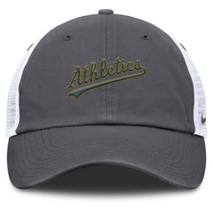 Athletics Wordmark Club Adjustable Trucker Hat Gray