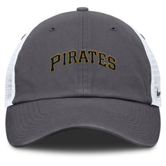 Pittsburgh Pirates Wordmark Club Adjustable Trucker Hat Gray