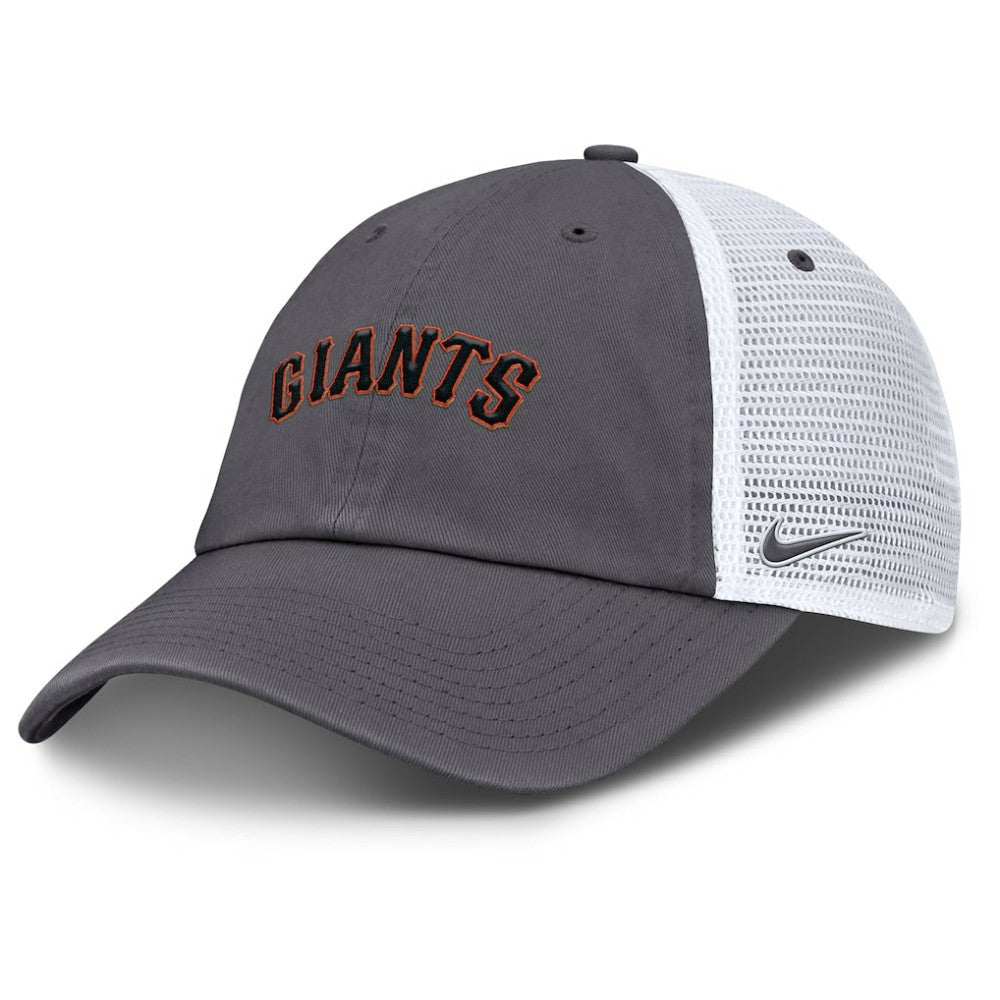 San Francisco Giants Wordmark Club Adjustable Trucker Hat Gray