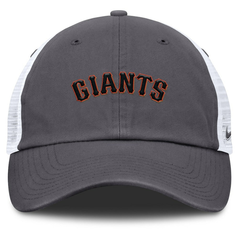 San Francisco Giants Wordmark Club Adjustable Trucker Hat Gray