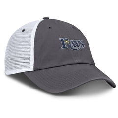 Tampa Bay Rays Wordmark Club Adjustable Trucker Hat Gray