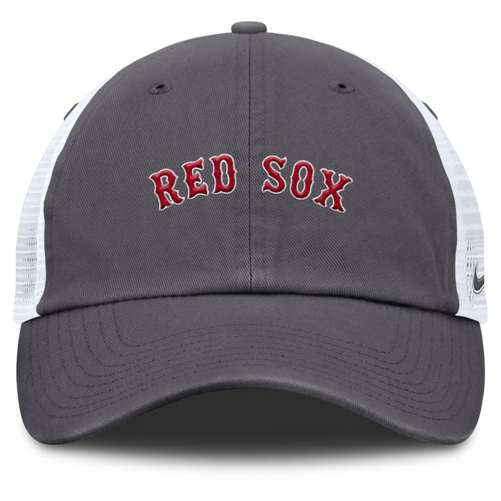 Boston Red Sox Wordmark Club Adjustable Trucker Hat Gray