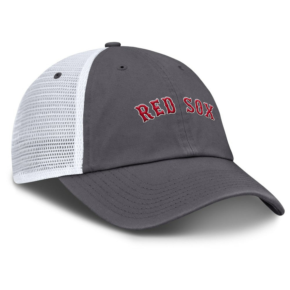 Boston Red Sox Wordmark Club Adjustable Trucker Hat Gray