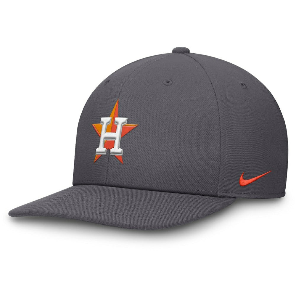 Houston Astros Pro Performance Snapback Hat Gray